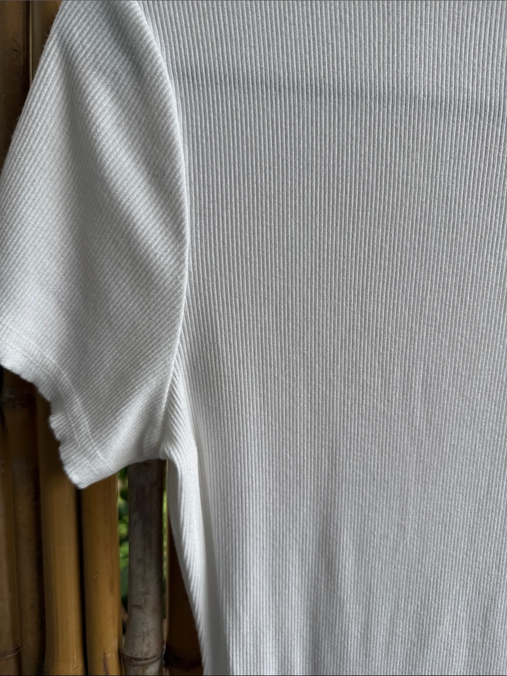Style Rack White Ribbed Polo V-Neck Mini Dress - Picture 8 of 8